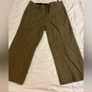 Banana Republic Olive Green Shimmer Dress Pants